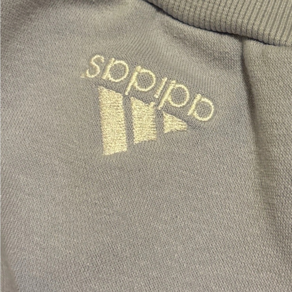 Adidas Unisex Lilac Purple Logo Hoodie Sweatshirt - Picture 4 of 6